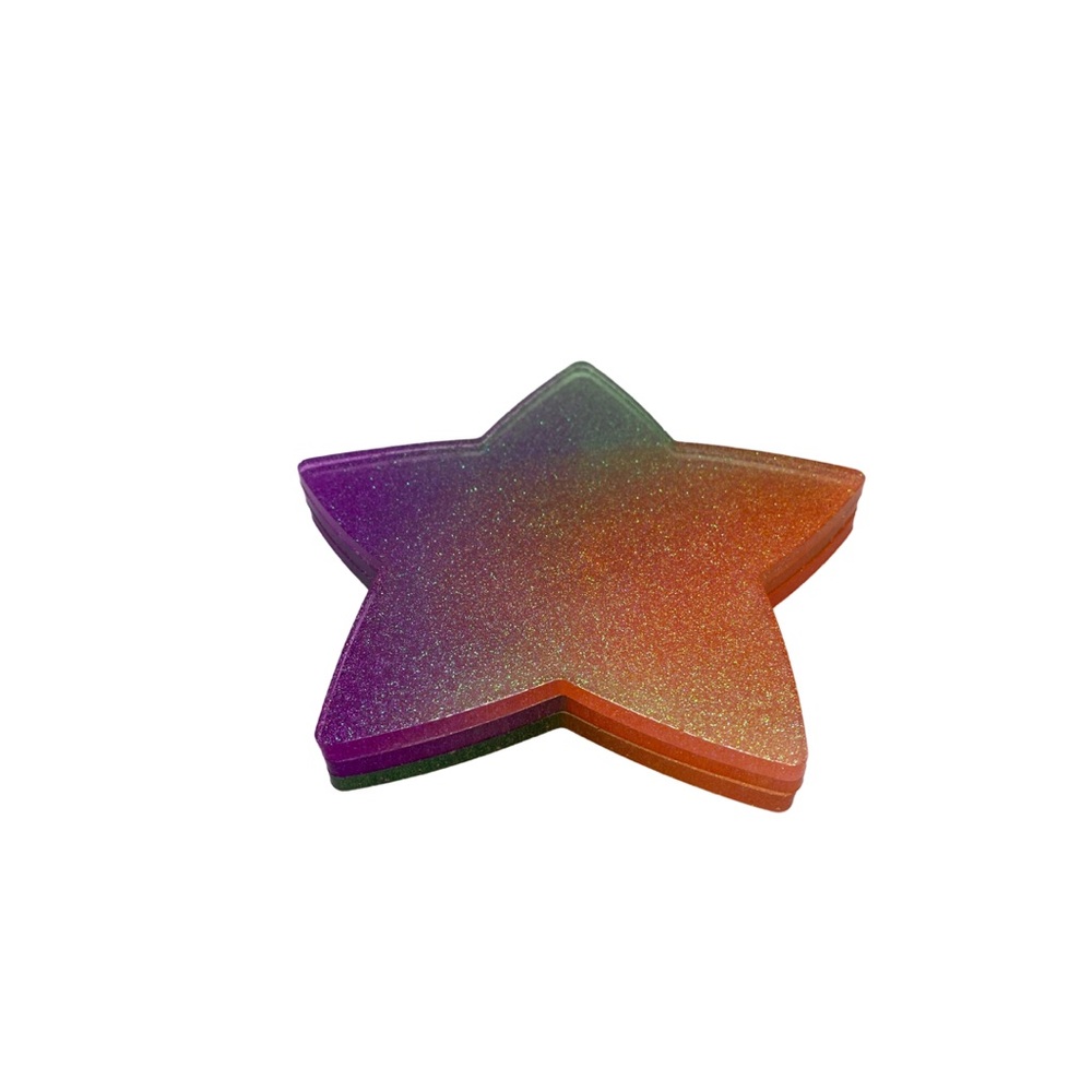 3 Piece Resin Star Coasters